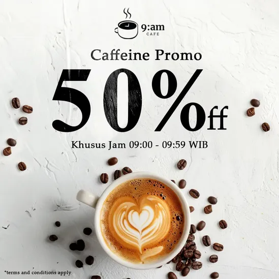 9am Cafe - Half Price Offer